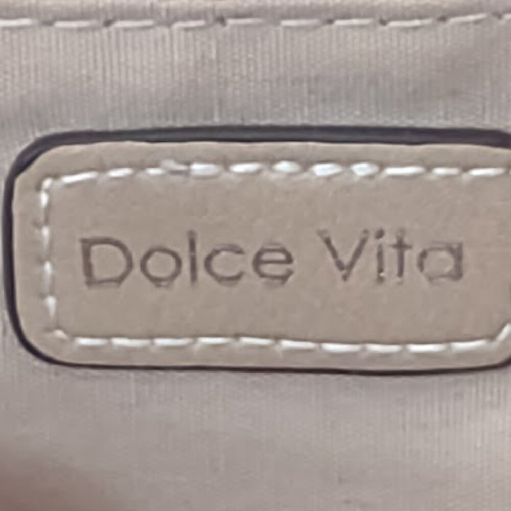 DOLCE VITA LARGE TAN LEATHER PURSE, LARGE INNER POCKET
